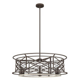 Langwood 6 Light Large Chandelier by Hunter - 19329