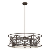 Langwood 6 Light Large Chandelier by Hunter - 19329