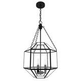 Indria 3 Light Medium Pendant 25 Inch Tall by Hunter Fans - 19365