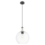 Astor 1 Light Cord Hung Rope Mini Pendant 15.5 Inch Tall by Innovations - 415-1PR-G12-12