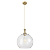 Astor 1 Light Cord Rope Pendant 14 Inch and 18.5 Inch Tall by Innovations - 415-1PR-G12-14