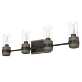 River Mill 4 Light Vanity Light by Hunter - 19468