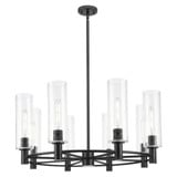 Crown Point 8 Light Stem Chandelier 15.25 Inch Tall by Innovations - 434-8CR-G434-12