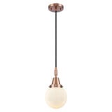 Beacon 1 Light Cord Hung Mini Pendant 10.63 Inch Tall by Innovations - 447-1P-G20-6