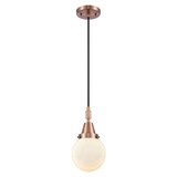 Beacon 1 Light Cord Hung Mini Pendant 10.63 Inch Tall by Innovations - 447-1P-G20-6