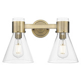Lawton Cone 2 Light Bath Vanity 15.5 Inch X 9.63 Inch Tall by Innovations - 464-2W-G464C-7