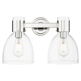 Lawton Bell 2 Light Bath Vanity 15.5 Inch and 10 Inch Tall by Innovations - 464-2W-G464D-7
