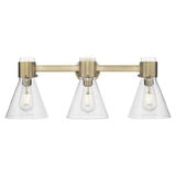 Lawton Cone 3 Light Bath Vanity 24 Inch and 9.63 Inch Tall by Innovations - 464-3W-G464C-7