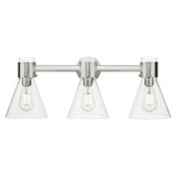 Lawton Cone 3 Light Bath Vanity 24 Inch and 9.63 Inch Tall by Innovations - 464-3W-G464C-7