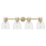 Lawton Bell 4 Light Bath Vanity 34 Inch Wide X 10 Inch Tall by Innovations - 464-4W-G464D-7
