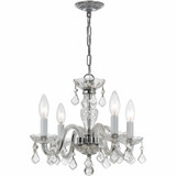 Traditional Crystal 4 Light Small Chandelier by Crystorama - 1064