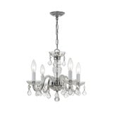 Traditional Crystal 4 Light Small Chandelier by Crystorama - 1064