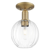 Preston 1 Light Semi Flush Mount 7 Inch and 11.5 Inch Tall by Innovations - 716-1C-G458-7