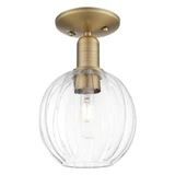 Preston 1 Light Semi Flush Mount 7 Inch and 11.5 Inch Tall by Innovations - 716-1C-G458-7