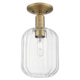 Preston 1 Light Semi Flush Mount 6.75 Inch X 13.25 Inch Tall by Innovations - 716-1C-G460-7