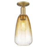 Brookhaven Almond 1 Light Semi Flush Mount 14.5 Inch Tall by Innovations - 716-1C-G480-6