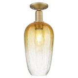 Brookhaven Flute 1 Light Semi Flush Mount 16.5 Inch Tall by Innovations - 716-1C-G484-7