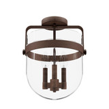 Karloff 3 Light 11.75 Inch Wide Flush Mount by Hunter Fans - 19835