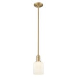 Bridal Veil 1 Light Stem Mini Pendant 9.63 Inch Tall by Innovations - 716-1S-G559-5
