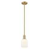 Bridal Veil 1 Light Stem Mini Pendant 9.63 Inch Tall by Innovations - 716-1S-G559-5