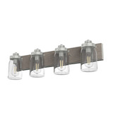 Devon Park 4 Light Rustic Vanity Light by Hunter - 48022