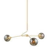 Nyla 3 Light Chandelier 17.25 Inch Tall and 45.5 Inch Wide by Mitzi - H1057803