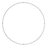 Trellis Spacer 0.3 Inch Tall by 50.3 Inch Wide by VC Modern - 700TRSRNGR450B
