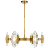 Wythe 6 Light Large Chandelier by Visual Comfort Modern 700WYT6MBR-LED927