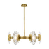Wythe 6 Light Large Chandelier by Visual Comfort Modern 700WYT6MBR-LED927 - 700WYT6MBR-LED927