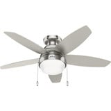 Lilliana Low Profile Ceiling Fan with Light Kit 44 Inch W by Hunter Fans - 51223