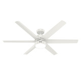 Solaria 6 Blade Outdoor Ceiling Fan with Light 60 Inch Wide by Hunter Fans - 59625