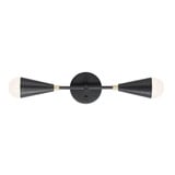 Lovell 2 Light Wall Sconce by Maxim - 11262BKSBR
