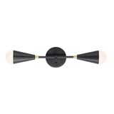 Lovell 2 Light Wall Sconce by Maxim - 11262BKSBR