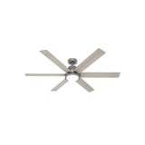 Gravity 6 Blade Ceiling Fan with Light Kit 60 Inches Wide by Hunter Fans - 51883