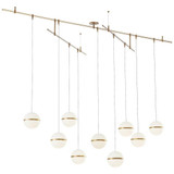 Mini Hanea 9 Light Chandelier by Visual Comfort Modern - 700HNE9NB-LED930R