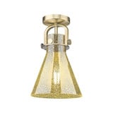 Newton Cone 1 Light Flush Mount 12.5 Inch Tall X 8 Inch Wide by Innovations - 410-1F-G411-8_P