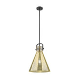 Newton Cone 1 Light Stem Pendant 15 Inch Tall X 14 Inch Wide by Innovations - 410-1SL-G411-14_P