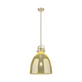 Newton Bell 1 Light Stem Pendant 18.25 Inch and 14 Inch Wide by Innovations - 410-1SL-G412-14_P