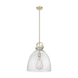 Newton Bell 1 Light Stem Pendant 19.63 Inch and 16 Inch Wide by Innovations - 410-1SL-G412-16_P