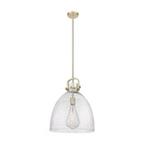 Newton Bell 1 Light Stem Pendant 19.63 Inch and 16 Inch Wide by Innovations - 410-1SL-G412-16_P