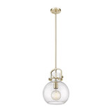 Newton Sphere 1 Light Stem Hung Mini Pendant 10 Inch Wide by Innovations - 410-1SM-G410-10_P
