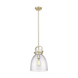 Newton Bell 1 Light Stem Mini Pendant 14.75 Inch Tall by Innovations - 410-1SM-G412-10_P