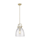Newton Bell 1 Light Stem Mini Pendant 14.75 Inch Tall by Innovations - 410-1SM-G412-10_P