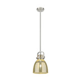 Newton Bell 1 Light Stem Mini Pendant 8 Inch Wide by Innovations - 410-1SS-G412-8_P