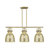Newton Bell 3 Light Stem Arched Island 41.5 Inch Wide by Innovations - 410-3I-G412-10_P