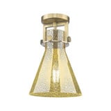 Newton Cone 1 Light Flush Mount 12 Inch Tall and 8 Inch Wide by Innovations - 411-1F-G411-8_P