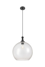 Astor 1 Light Cord Mini Pendant 15.5 In and 12 In Wide by Innovations - 415-1P-G12-12_P