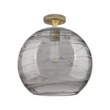 Crown Point 1 Light Flush Mount 9.63 Inch X11.75 Inch Wide by Innovations - 434-1F-G12-12_P