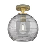 Crown Point 1 Light Flush Mount 9.63 Inch Tall X 8 Inch Wide by Innovations - 434-1F-G1213-8_P