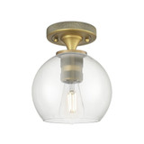Crown Point 1 Light Flush Mount 7.63 Inch and 5.88 Inch Wide by Innovations - 434-1F-G12-6_P